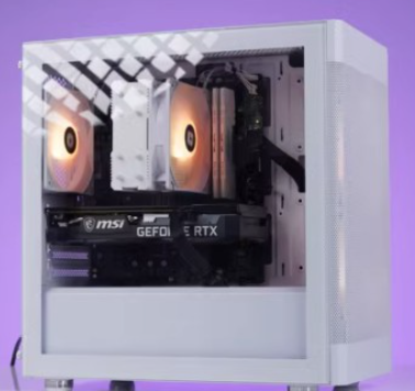 MSI RTX4060TI酷睿I5 12400F白色M.2固态游戏电脑主机16G/32G